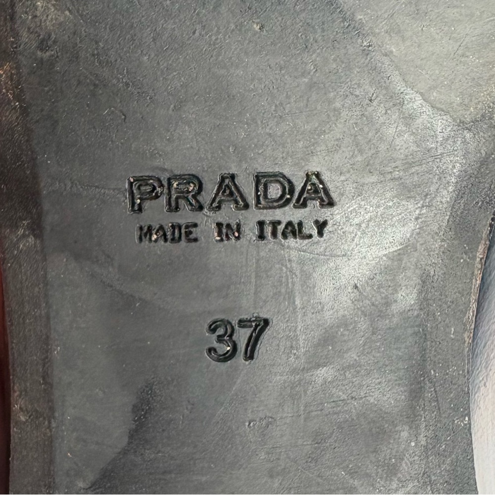 Prada Women’s Classic Black Slip-On Loafers - Picture 4 of 4